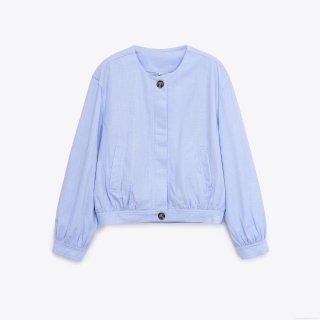 Women's Lightweight Round Neck Baseball Jacket Solid Color Long Sleeve Button Up Coat Casual Streetwear Autumn Outerwear 100% Polyester Top For Women