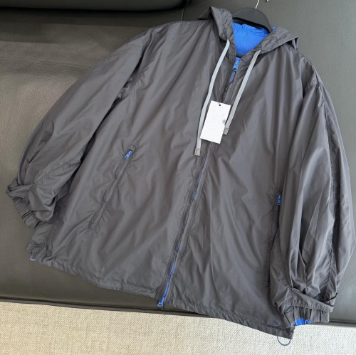 Women's Fashionable Reversible Hooded Jacket Casual Loose Fit Windproof Zipper Outerwear With Drawstring Solid Color Sporty Coat For Autumn Winter