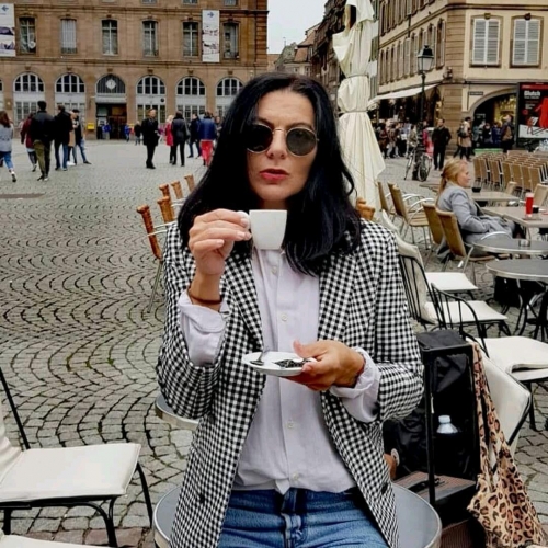 Women's Elegant Black and White Plaid Blazer Jacket 100% Polyester Woven Double Breasted Lapel Long Sleeve Suit Coat for Office Work Party Casual Streetwear