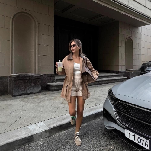 Women's Faux Suede Patchwork Jacket Contrast Leather Collar Workwear Coat Autumn Casual Outwear With Large Pockets For Ladies