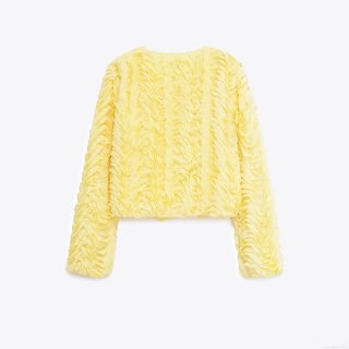 Women's Fashion Cropped Pleated Jacket Solid Color Long Sleeve Round Neck Zipper Coat Casual Streetwear Polyester Outwear for Ladies