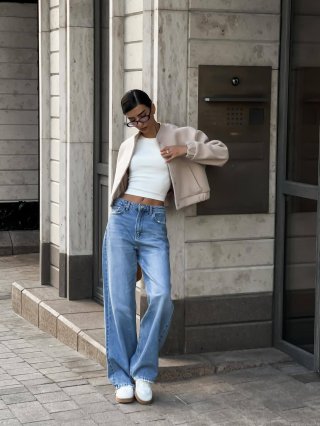 Women's French Chic Cotton Linen Bomber Jacket Short Woolen Solid Color Outerwear With Snap Buttons Elegant Casual Streetwear Jacket For Women