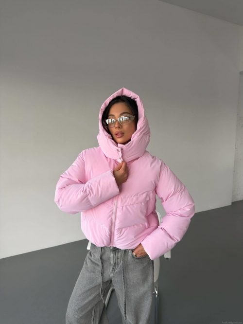 Women's Winter Thick Puffer Down Jacket White Duck Down Filling Cotton Hooded Zip Up Solid Color Warm Outdoor Casual Coat Western Fashion Ladies Outerwear