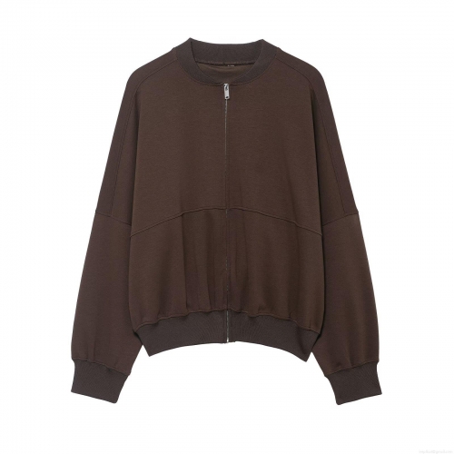 Women's Casual Polyester Sporty Tracksuit Two Piece Set Solid Color Zip Up Long Sleeve Jacket And High Waist Flare Leg Pants Sweatsuit Outfits