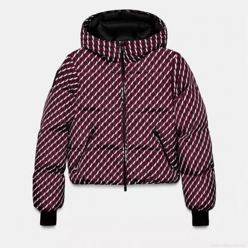 Women's Winter Ski Suit Set Geometric Print Hooded Padded Puffer Jacket and Matching Ski Pants Warm Windproof Outdoor Sportswear Two-Piece Set