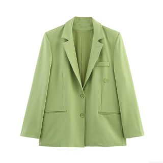 Women's Casual Polyester Blazer Jacket And Wide Leg Pants Two Piece Suit Set Long Sleeve Notched Lapel High Waist Solid Color Formal Set For Office Autumn Streetwear