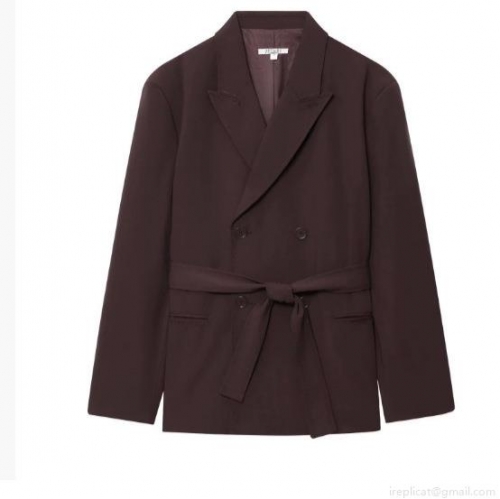 Elegant Women's Double Breasted Blazer and Pants Set Professional Solid Color Suit with Belt Notch Lapel Long Sleeve Two Piece Outfit for Office Business Daily Wear