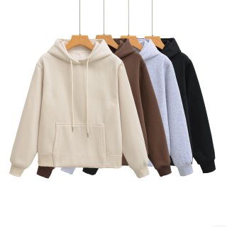 Women's 2 Piece Casual Lounge Set Fleece Lined Hoodie and Pants Tracksuit Kangaroo Pocket Hooded Sweatshirt Wide Leg Sweatpants Solid Color Streetwear