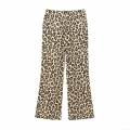 Women's Leopard Print Wide Leg Pants High Waist Loose Casual Trousers Streetwear Fashion Autumn Winter Polyester Trousers