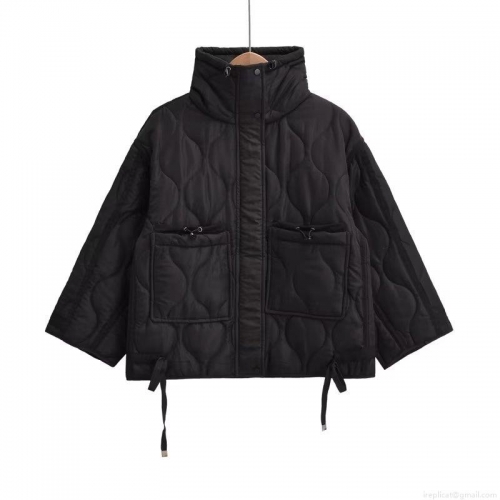 Women's Y2K Quilted Padded Jacket Chenille Polyester Stand Collar Zipper Loose Fit Short Puffer Coat Winter Streetwear Warm Outerwear Clothing