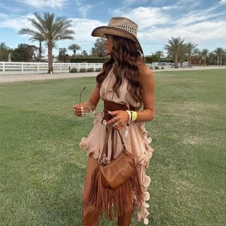 Women's Chiffon Ruffle Two Piece Set Halter Sleeveless Top And Shorts Sweet Vacation Bohemian Summer Beach Party Wear