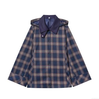 Women's Fashion Plaid Hooded Jacket and Cargo Pants Set Polyester Warm Checkered Streetwear Casual Outwear for Women Fashion Two-Piece Set