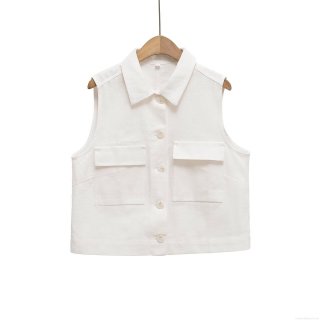 Women's Casual 2 Piece Summer Outfit Sleeveless Lapel Button Down Vest Top And High Waist Wide Leg Shorts Set With Belt Streetwear Workwear Ivory Shorts Suit