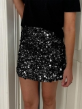 Women's Elegant Sequin Bodycon Mini Skirt Glitter Sparkly High Waisted Polyester Elastane Short Skirt For Party Club Night Out Evening