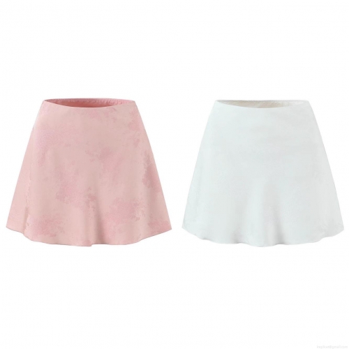 Women's Elegant Floral Jacquard Satin A-Line Mini Skirt High Waist Streetwear Chic Party Short Skirt for Women Daily Wear Casual Polyester Spandex Blend Clothing