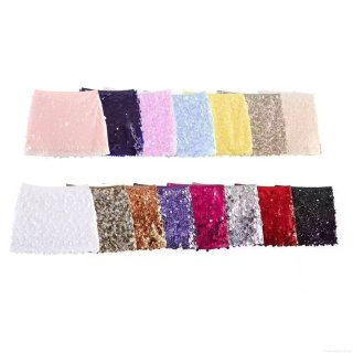 Women's Sexy Sequin Mini Skirt Sparkly High Waist Bodycon Party Clubwear Night Out Skirt Solid Glitter Night Club Short Skirt Bottoms