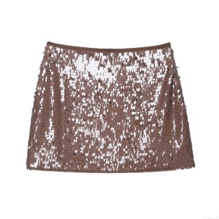 Women's Sexy Sequin Bodycon Mini Skirt High Waist Chic Polyester Spandex Glitter Party Skirt Slim Fit Short Skirt For Women Evening Wear