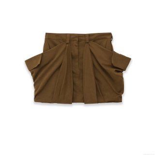 Women Fashion High Waist Workwear Cargo Mini Skirt Polyester Solid Color With Large Pockets Streetwear Style Casual Straight Short Skirt For Women