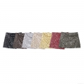 Women's Sexy Sparkly Sequin Mini Skirt Bodycon Wrap Short Skirts For Party Clubwear Shiny 100% Polyester Bottoms Nightclub Fashion