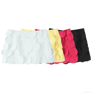 Women's Sexy 3D Petal Disc Applique Mini Skort High Waist Handmade Layered A-Line Short Skirt For Party Club Night Out Summer Streetwear Fashion