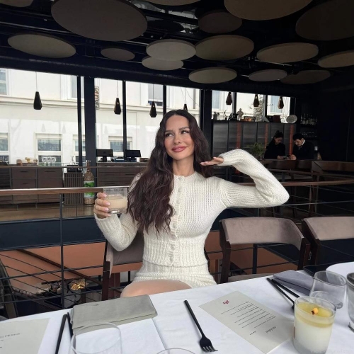 Women's Elegant Creamy White Wool Blend Knitted Cardigan And Mini Skirt 2 Piece Set Chic Buttons Long Sleeve Slim Fit Knitwear For Streetwear Party Casual Autumn Spring