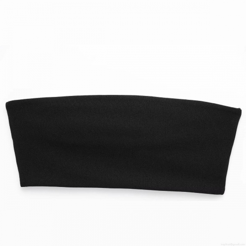 Women's Sexy Two Piece Set Strapless Tube Top And Cut Out High Waist Mini Skirt Cotton Blend High Elastic Bodycon Summer Streetwear Outfit For Party Clubwear Night Out Black