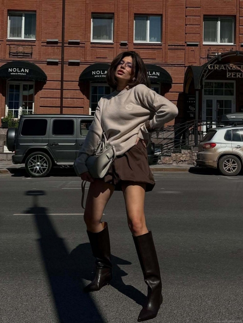 Women's Autumn Winter Loose Knitted Sweater 80% Cotton Blend Crew Neck Pullover Embroidered Lazy Style Long Sleeve Top Casual Fashion Streetwear