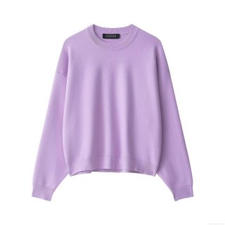 Women's Solid Color Round Neck Long Sleeve Knit Sweatshirt Autumn Winter Loose Casual Streetwear Polyester Pullover Jumper For Ladies