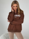 Women's Half Zip Sweatshirt Cotton Blend Oversized Letter Print Stand Collar Pullover Long Sleeve Streetwear Retro Fall Winter Top