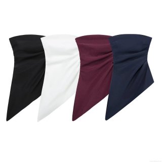 Women's Sexy Strapless Bandeau Top Asymmetrical Ruched Bodycon Tube Top Solid Color Polyester Streetwear Summer Party Top for Women