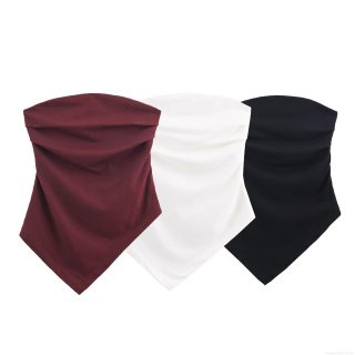 Women Sexy Boob Tube Top Polyester Ruched Strapless Tank Top Asymmetric Hem Streetwear Clubwear Party Vest Top For Ladies