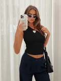 Women Sexy Y2K One Shoulder Ruched Tank Top Slim Fit Elastic Sleeveless Vest Spicy Girl Summer Streetwear Clubwear Solid Color Ribbed Top