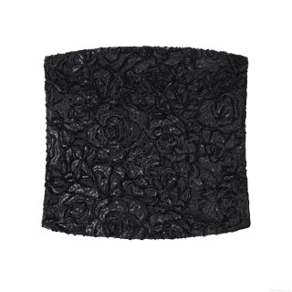Women's Sexy Sequin Lace Tube Top Strapless Rose Floral Embroidery Slim Fit Crop Top For Party Evening Clubwear