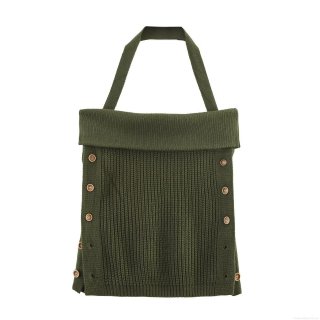 Women Sexy Halter Neck Knit Camisole Top Ribbed Sleeveless Tank Top With Side Wood Buttons Backless Summer Beach Crop Top Vest