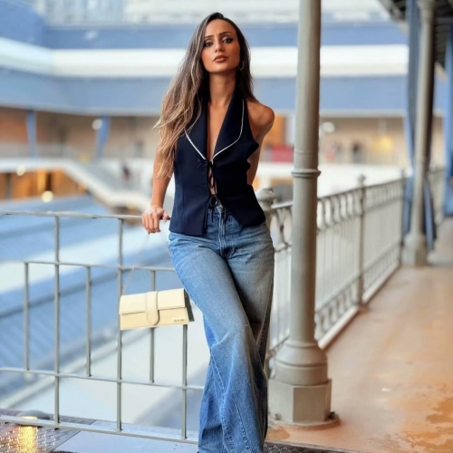 Women Halter Backless Top Sweet Sleeveless Bow Tie Cami Vest With Contrast Binding Slim Fit Woven Summer Tops For Women Daily Vacation Streetwear