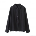 Women's Old Money Aesthetic Pleated Blouse Viscose Spandex Blend Long Sleeve Shirt For Office Casual Wear Elegant Commuter Top