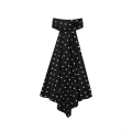 Women's Polka Dot Halter Top Sleeveless Backless Contrast Color Loose Polyester T-Shirt for Summer Street Style Party Date Casual Outwear