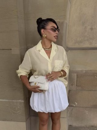 Women's Solid Color Long Sleeve Lapel Shirt With Embroidered Pocket 100% Polyester Woven Satin Texture Blouse For Casual Office Streetwear