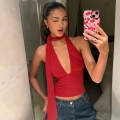Women Sexy Halter Tank Top Deep V Neck Backless Hollow Out Camisole With Matching Neck Strap Polyester Spandex Slim Fit Summer Streetwear Party Clubwear Sleeveless Crop Top