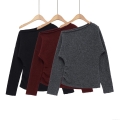 Women Off Shoulder Asymmetric Knitted Sweater Long Sleeve Slant Neck Side Ruched Pullover Solid Color Casual Autumn Winter Polyester Knit Top