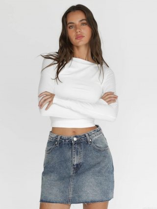 Women's Y2K Sexy Slim Fit Nylon Knit T-Shirt Long Sleeve Boat Neck Off Shoulder Top Solid Color Streetwear Base Layer Shirt