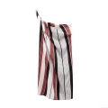 Women's Sexy One Shoulder Asymmetrical Stripe Print Top Fashion Red Black White Color Block Slim Fit Sleeveless Polyester Tank Top For Party Clubwear