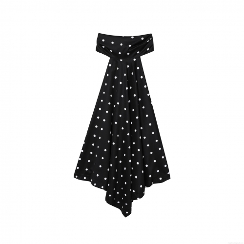 Women's Retro Black White Polka Dot Tank Top Sleeveless Polyester Slim Fit Camisole For Summer Casual Daily Wear