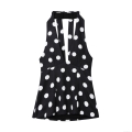 Women's Sexy Polka Dot Halter Neck Top Polyester Deep V-Neck Sleeveless Bow Tie Party Crop Top Retro Slim Fit Hot Girl Streetwear Summer Tank Top