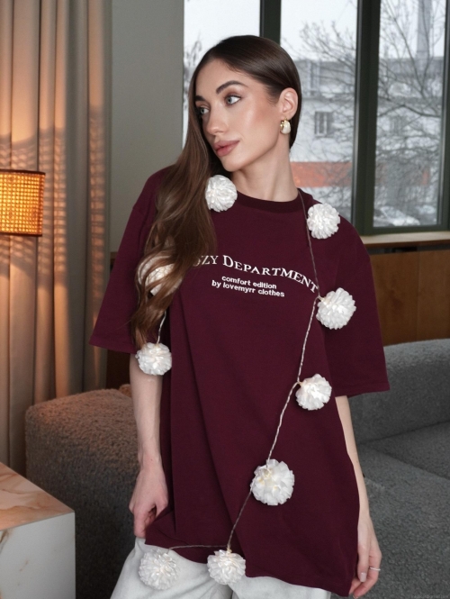 Women's Casual Cotton Blend T-Shirt Letter Print Oversized Round Neck Short Sleeve Tee Top Summer Loose Graphic Streetwear T-Shirt For Women