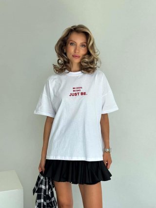 Women's Cotton Blend T-Shirt Retro American Style Letter Print Drop Shoulder Short Sleeve Top Casual Streetwear Tee For Summer Ladies