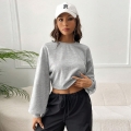 Women's Sexy Backless Hollow Out Crop Top T-Shirt Polyester Cotton Long Sleeve Drawstring Sweatshirt Casual Streetwear Pullover Tops For Women