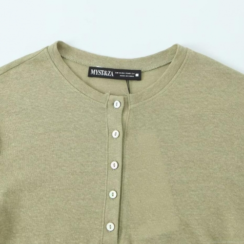 Women's Casual Henley T-Shirt Short Sleeve Button Front Polyester Spandex Cotton Blend Knit Top Slim Fit Solid Color Summer Basic Tee