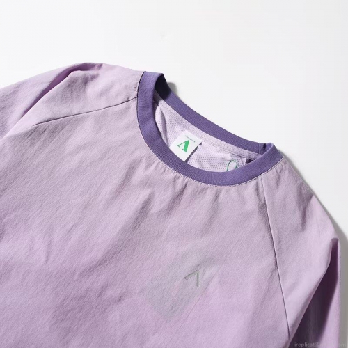 Women's Quick Dry Breathable Mesh Long Sleeve Sport T-Shirt Polyester Spandex Solid Color Casual Workout Fitness Top Running Gym Tee