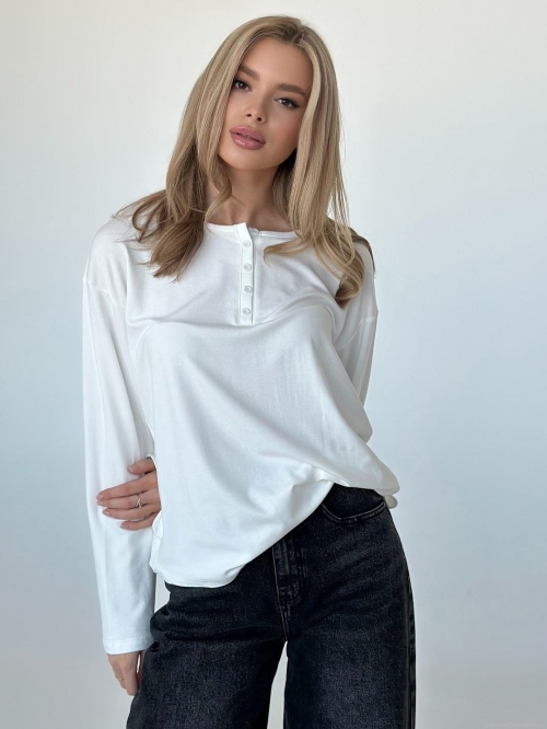 Women's Slim Fit Long Sleeve Henley T-Shirt Cotton Blend Solid Color Button Up Ribbed Knit Tee Casual Streetwear Basic Top